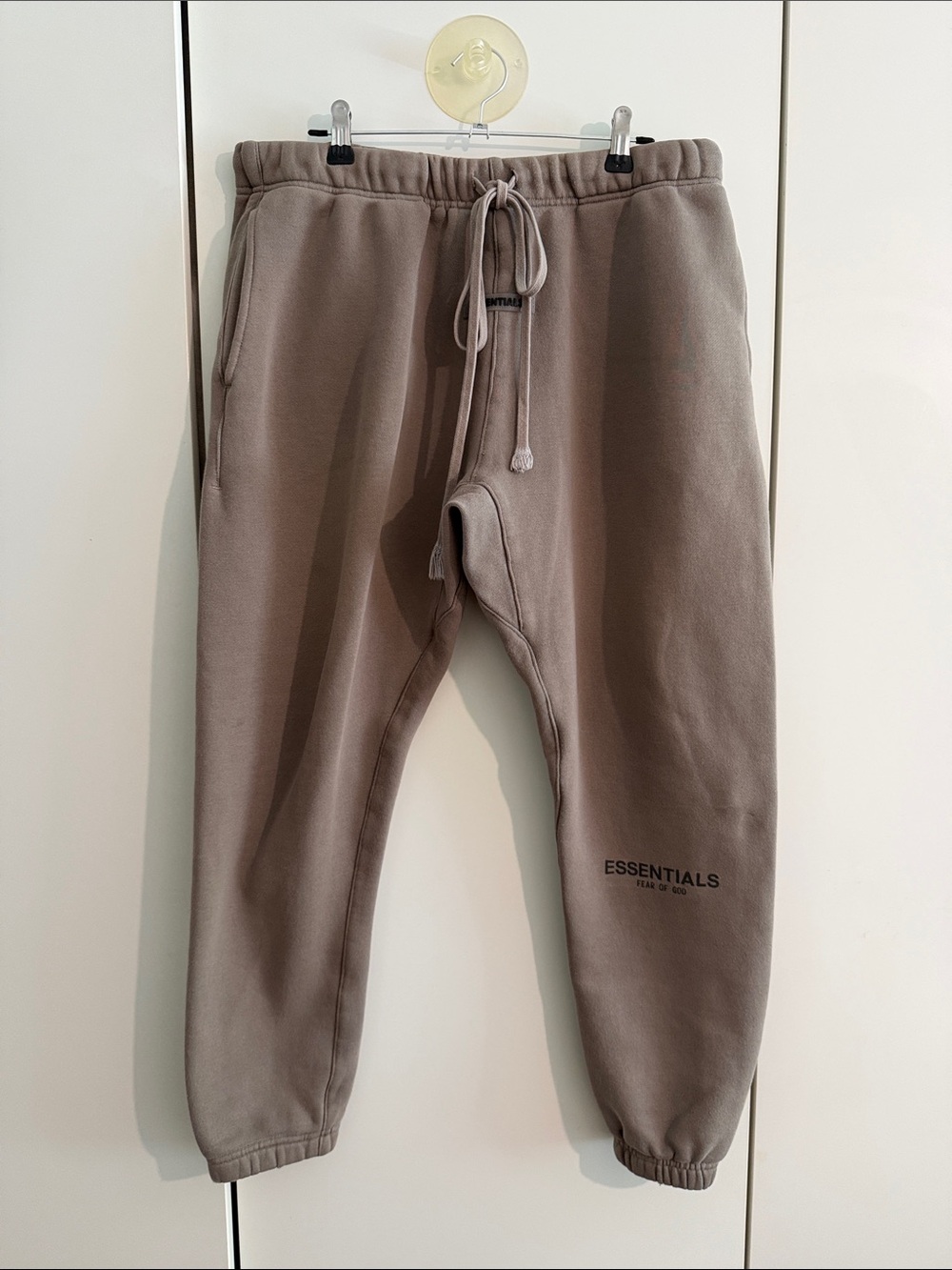 Fear of God ESSENTIALS Taupe Drawstring Sweatpants medium